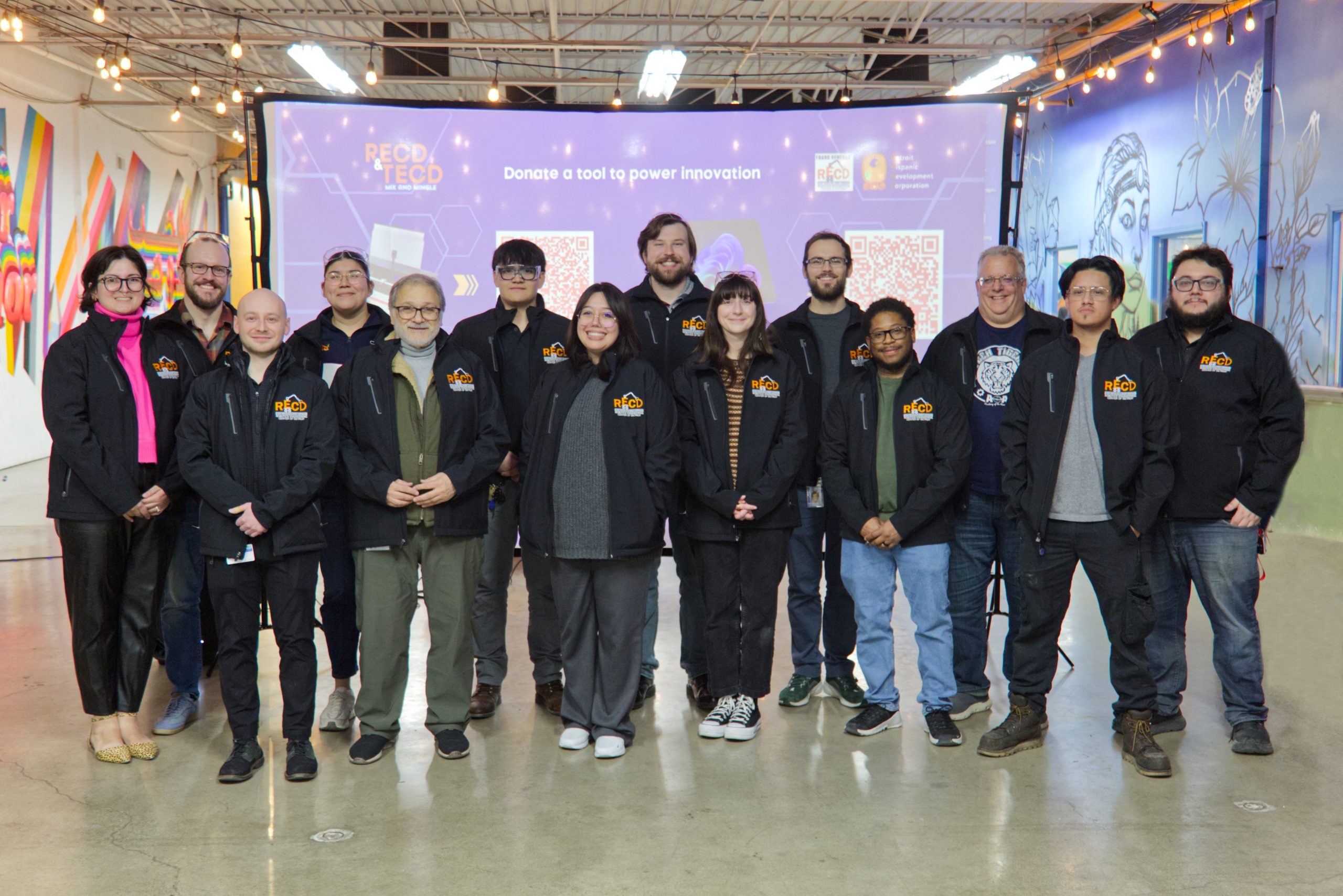 RECD mentors at the Go Kart reveal event